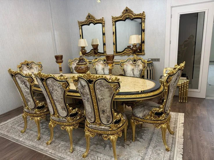 Black Finish Dining Set