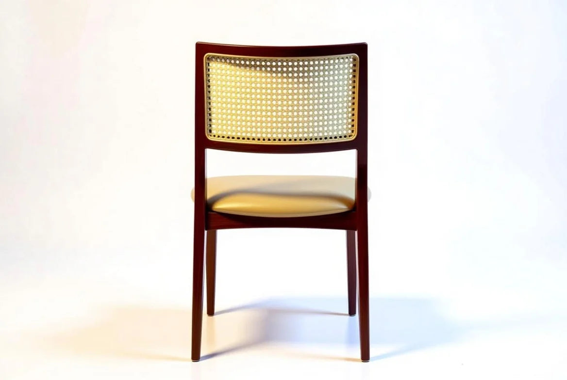 Contemporary Glass 6 Seater Dining Table with Chairs | Solid Wood | Glass Top |