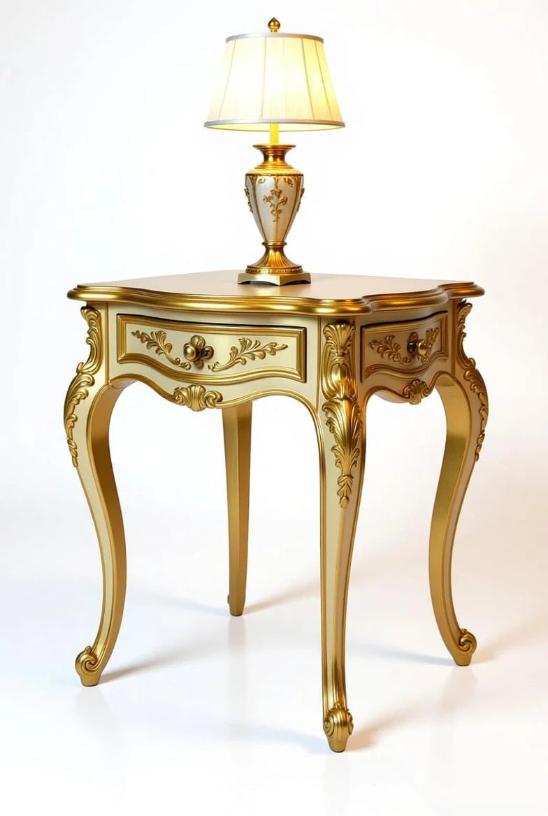 Royal Golden French Neo Style Bed Set