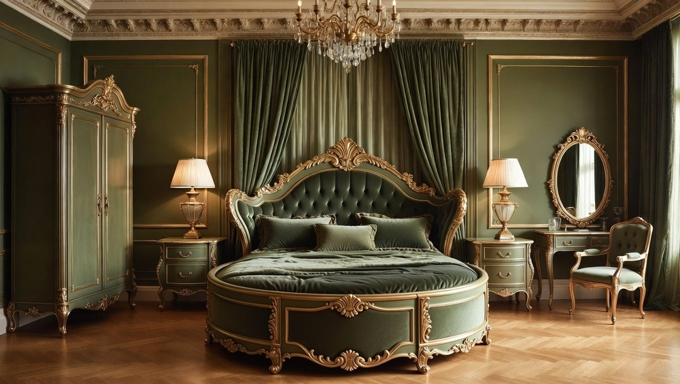 Bespoke Custom Round Beds | Hand-Carved Solid Teak Circular Beds