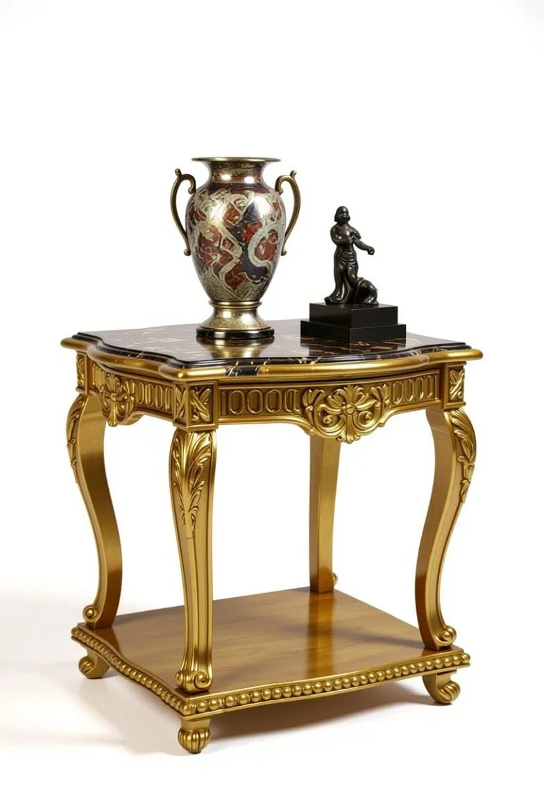 Imperial Baroque Suite | Luxury Gold Baroque Sofa, Armchair & Coffee Table Set