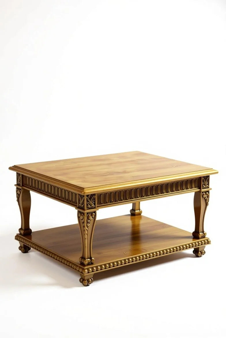 Imperial Baroque Suite | Luxury Gold Baroque Sofa, Armchair & Coffee Table Set