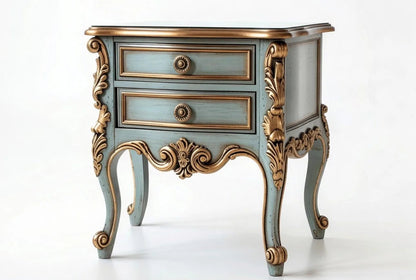 Luxury Italian Baroque Canopy Bed for Master Bedrooms | Artisanal Hand-Carved With Gold Accents | Makin’ It Home