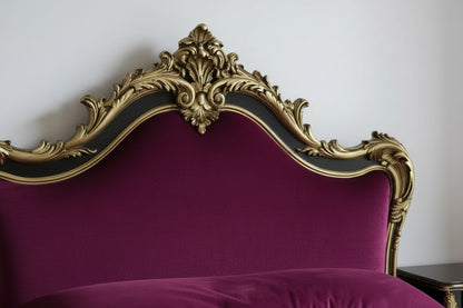 Classic Royal French Bed | Handcarved in Solid Teak Wood, Custom Design | Makin' It Home