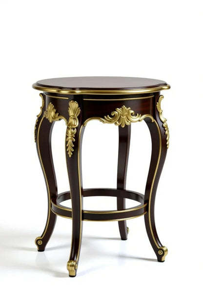 Burgundy classic french rococo style  Bed