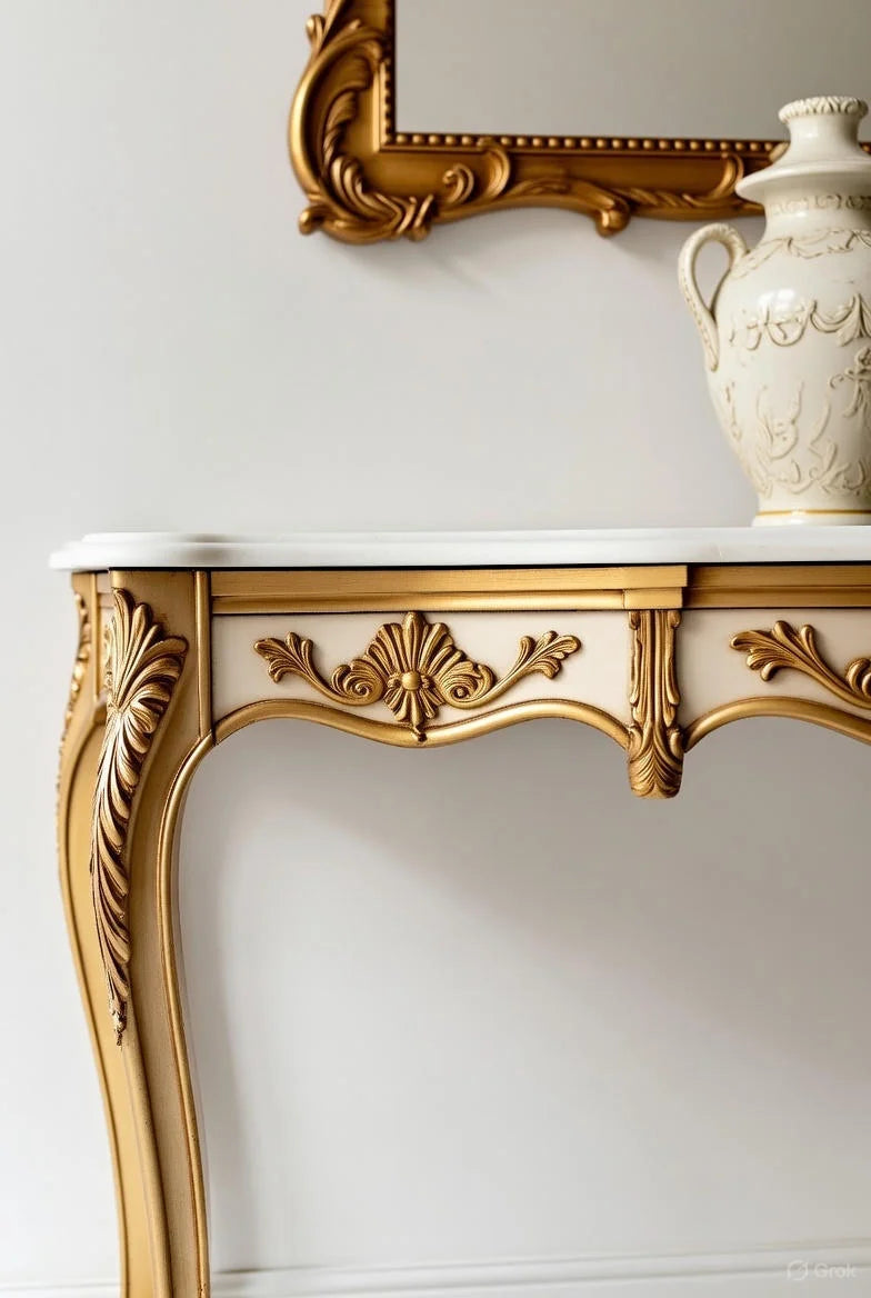 Celestia Gold French Neoclassical Sofa Set