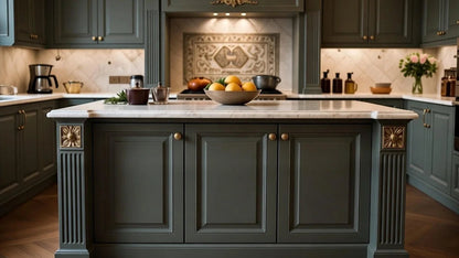 Classic Grey French Neo Style Kitchen Set