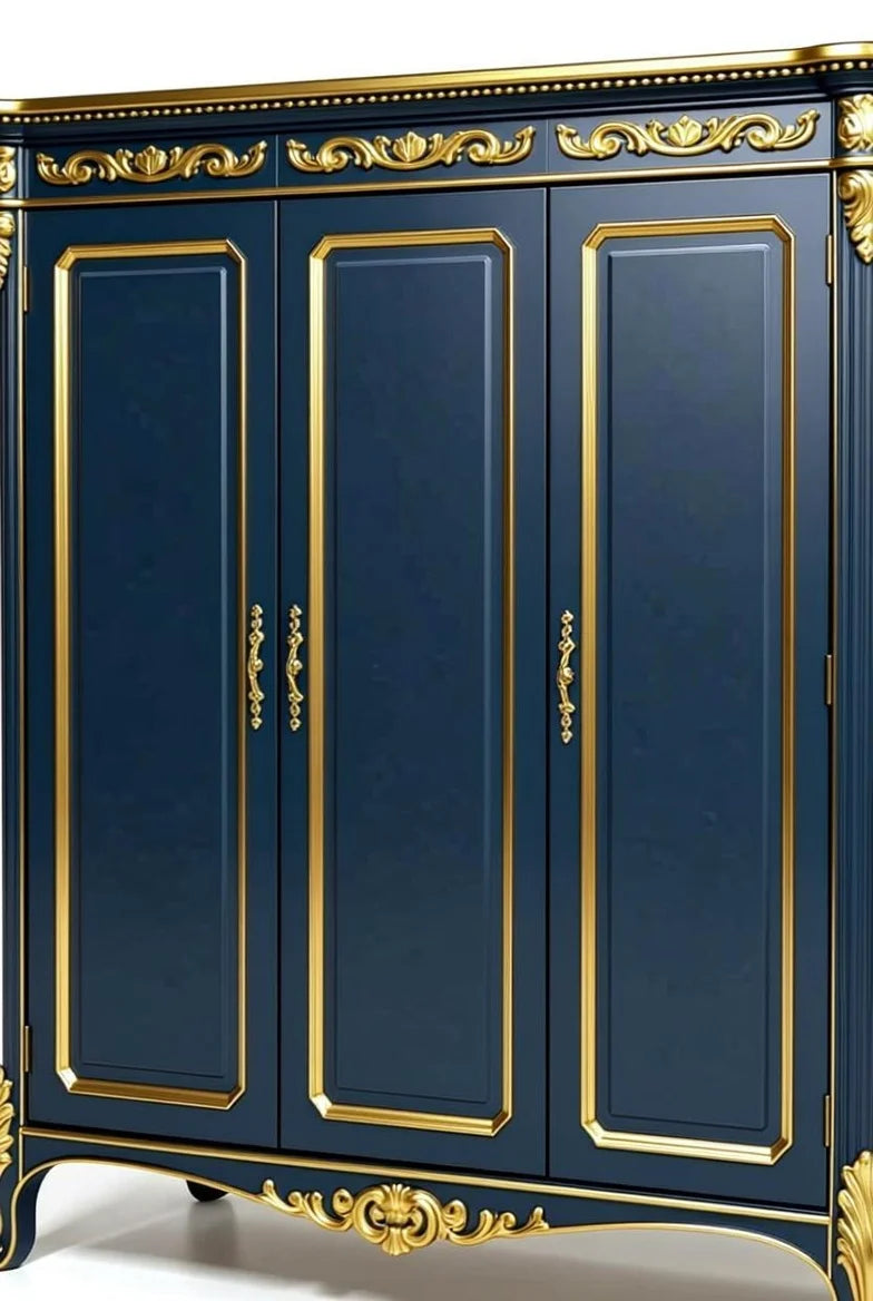 Crown Noir Neoclassical style french bed set