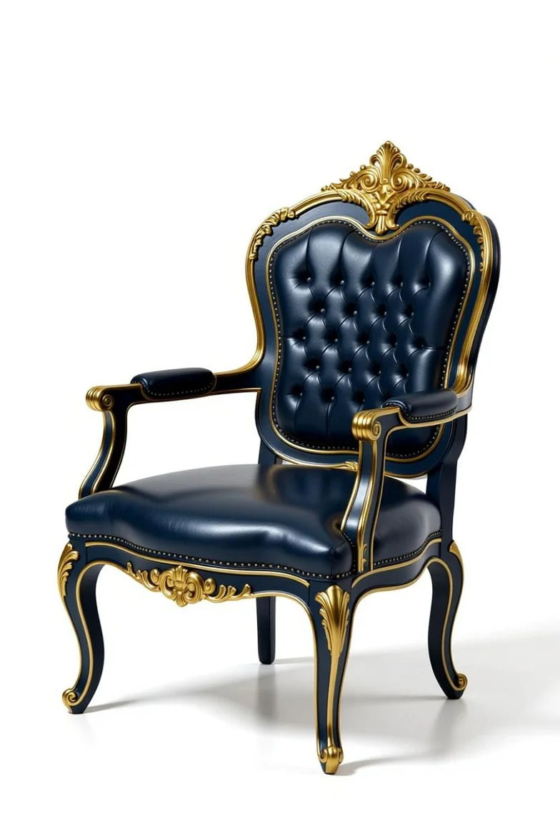 Crown Noir Neoclassical style french bed set