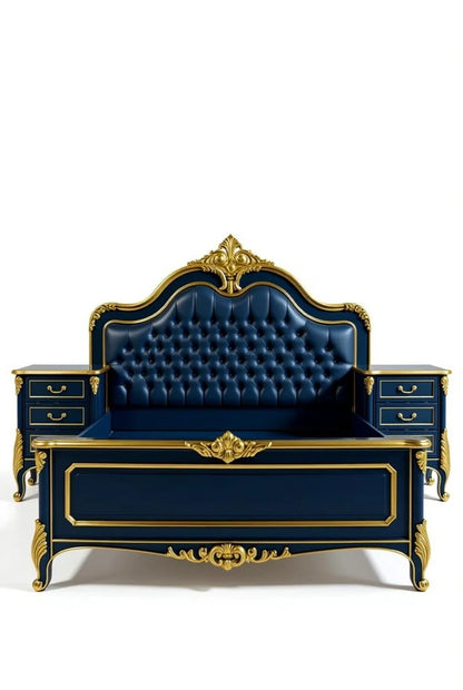 Crown Noir Neoclassical style french bed set