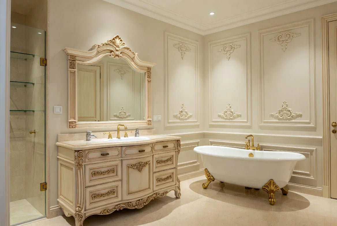 Goldleaf Timeless Ivory Bathroom Vanity Set