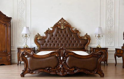 Royal French Provincial Bedroom Set for Elegant Master Bedrooms, Hand-Carved Solid Wood | Makin’ It Home