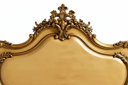 Maison Royale French Rococo Style  Double Bed with Nightstands - Hand Carved | Royal Gold Antique |Solid Wood