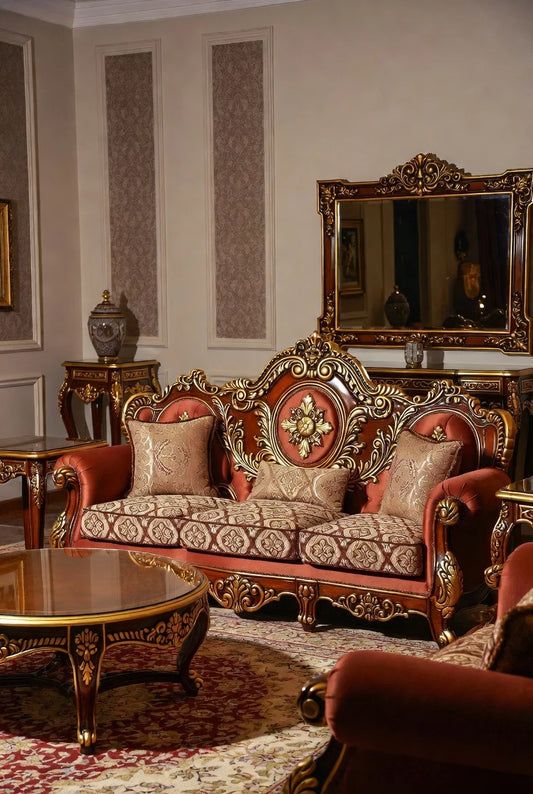 Grand European Baroque Style Sofa Set