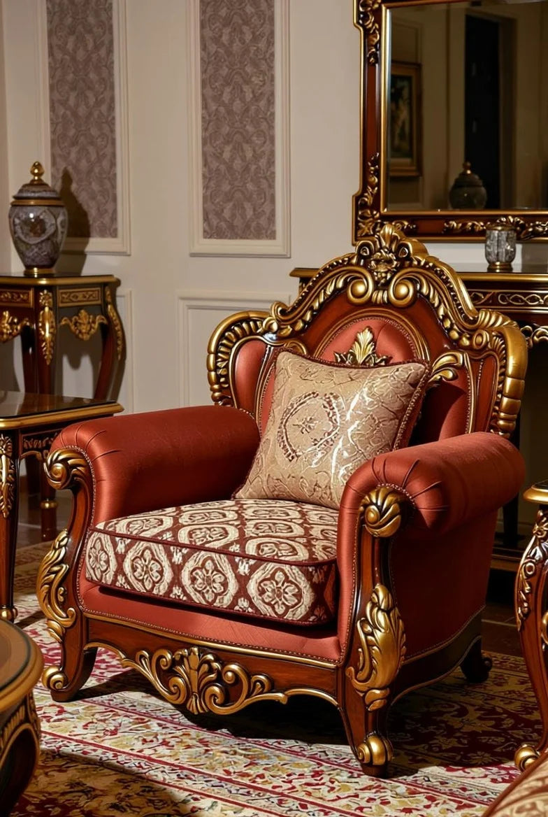 Grand European Baroque Style Sofa Set