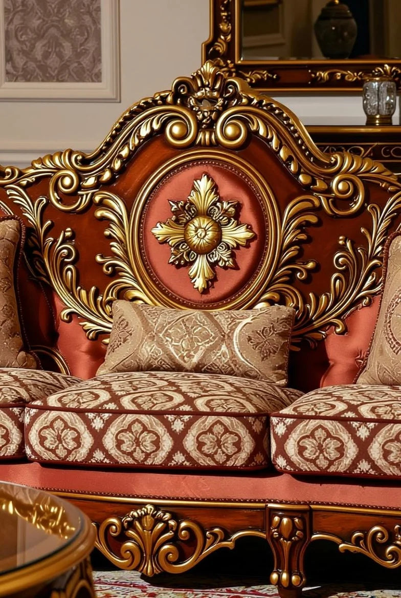 Grand European Baroque Style Sofa Set