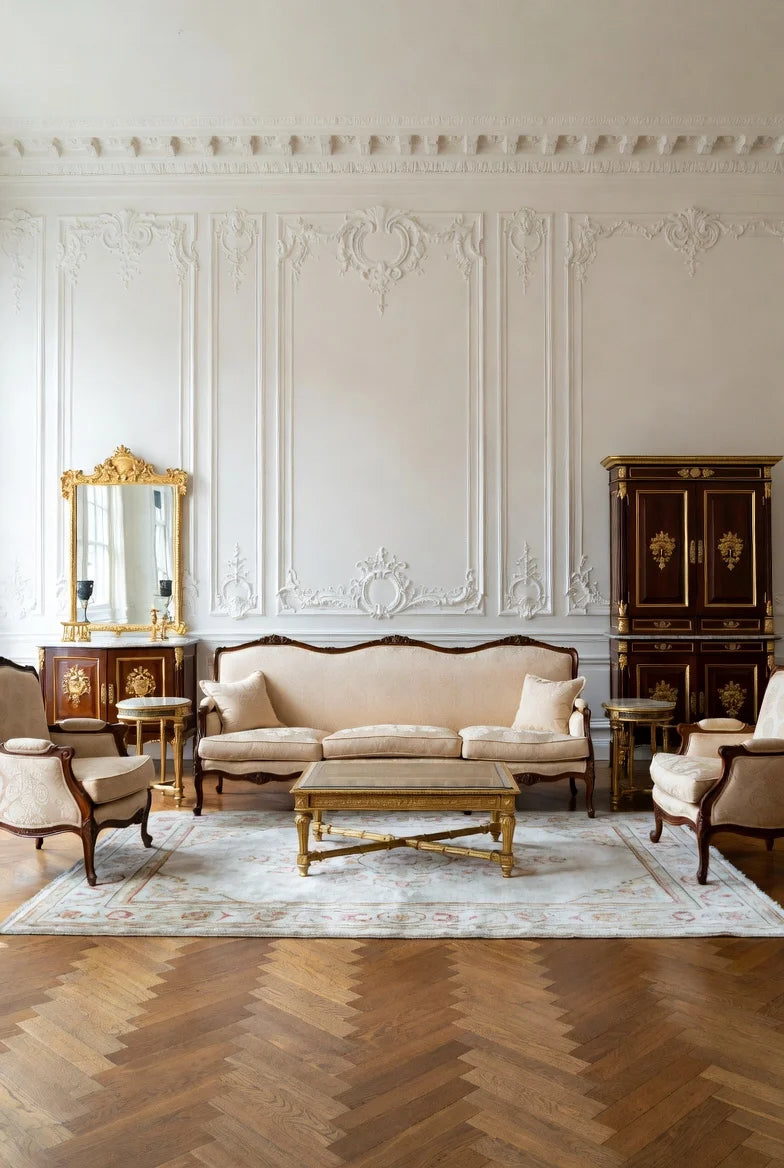Prestige Formal French Neoclassical Sofa Set