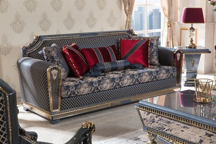 Regalia Noir Classic Sofa Set