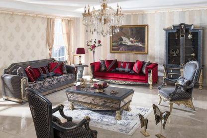 Regalia Noir Classic Sofa Set