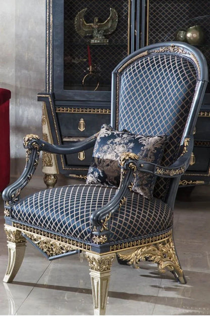 Regalia Noir Classic Sofa Set