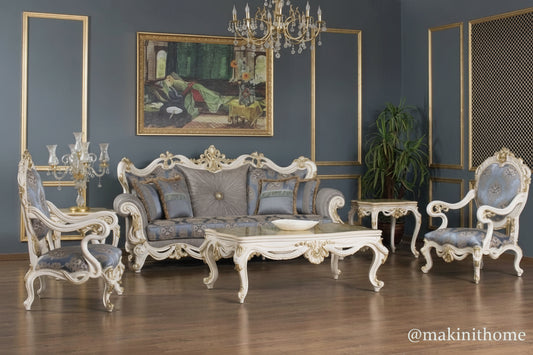 Selena Handcarved Luxury Sofa Set