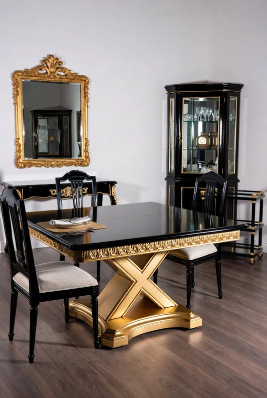 Signature Black French Neo Style Dining Set