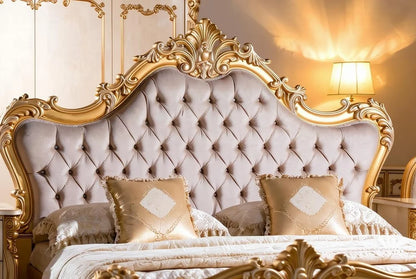 Royal Hand-Carved Baroque Bedroom Set| Luxury Bespoke Statement Furniture |The Mansion Collection