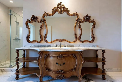 Walnut Royale Antique European Bathroom Vanity