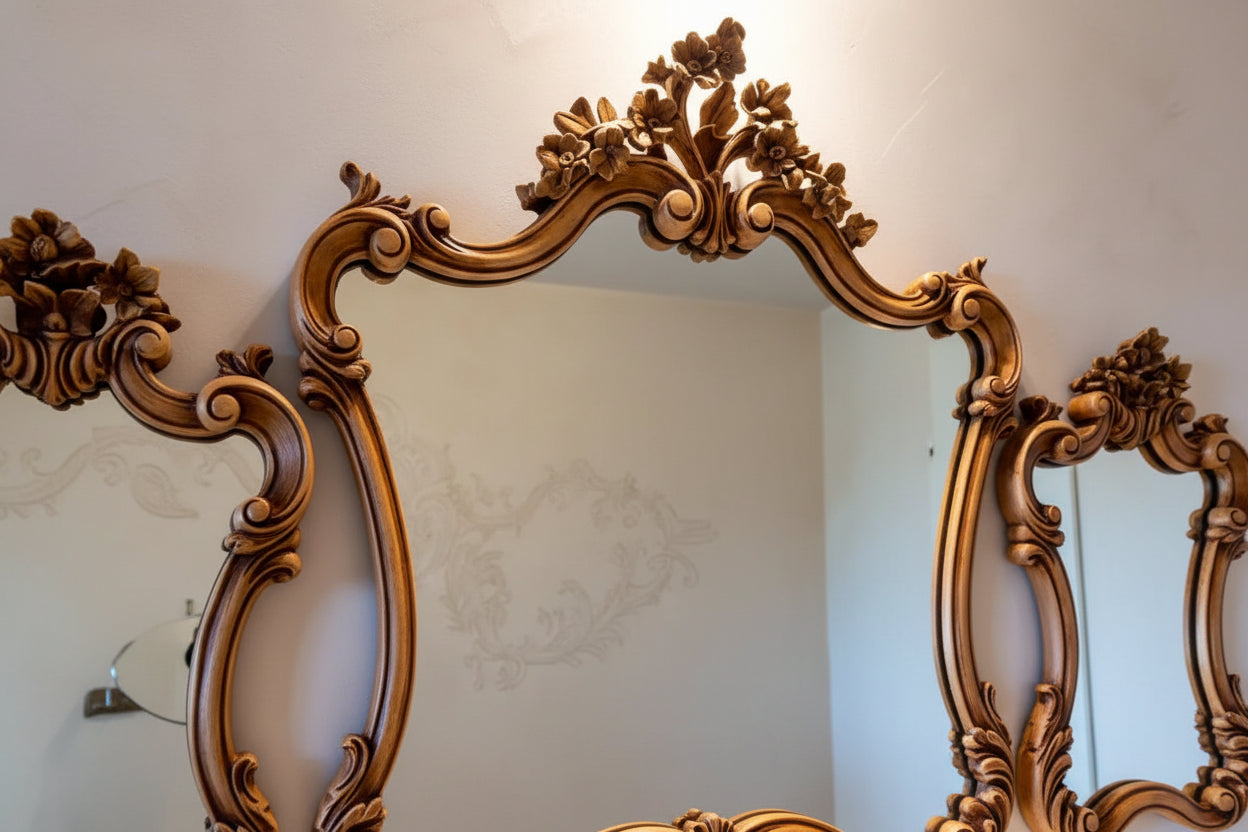 Walnut Royale Antique European Bathroom Vanity