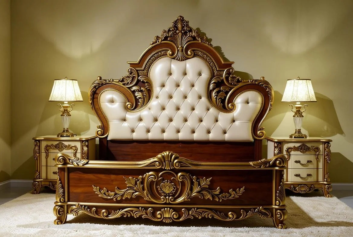 Grand Baroque Palace Bedroom Suite, Heirloom-Quality Furniture For Master Interiors | Empire Throne Collection