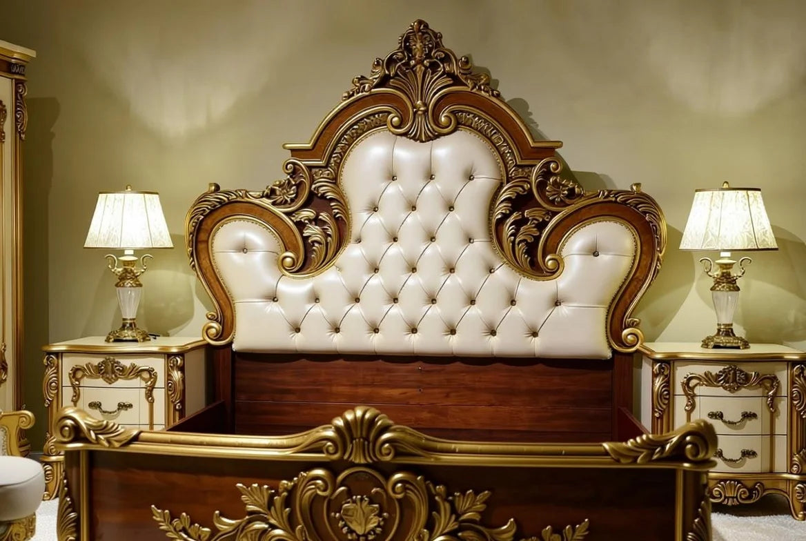 Grand Baroque Palace Bedroom Suite, Heirloom-Quality Furniture For Master Interiors | Empire Throne Collection