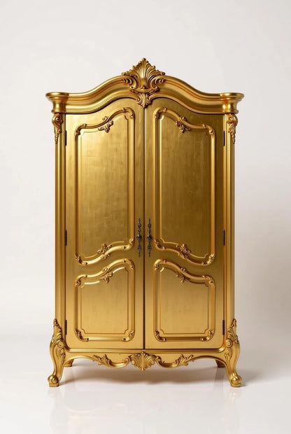 Heritage Gold Rococo Style French Bed Set