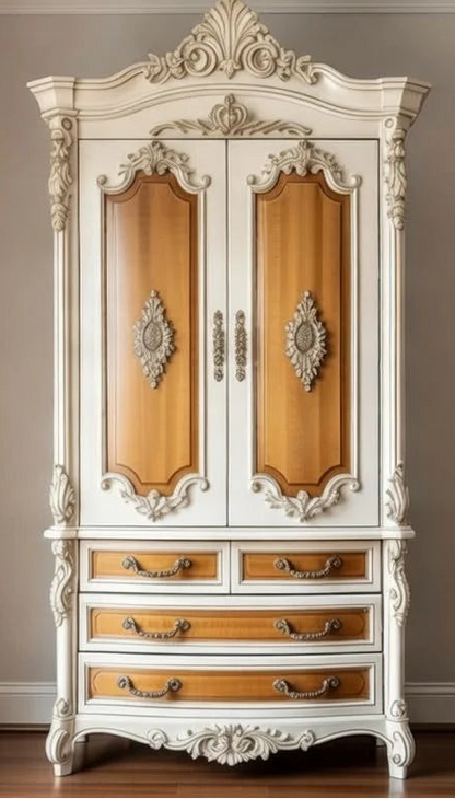 Luxury European Ornate Canopy Bed for Master Bedrooms, Hand-Carved Statement Furniture | Makin’ It Home