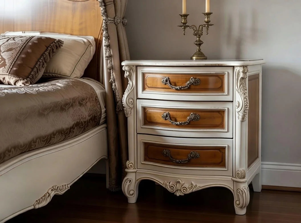 Luxury European Ornate Canopy Bed for Master Bedrooms, Hand-Carved Statement Furniture | Makin’ It Home