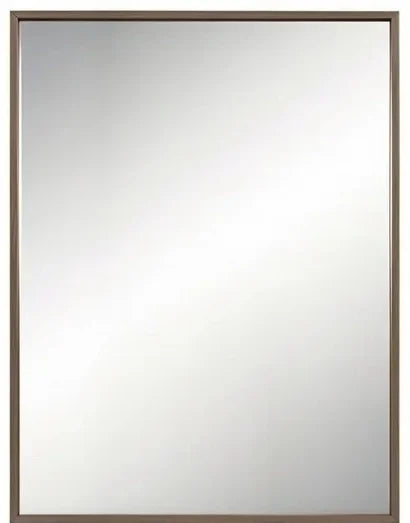 Elegant dark wood framed rectangular mirror from opulence modern bedroom set