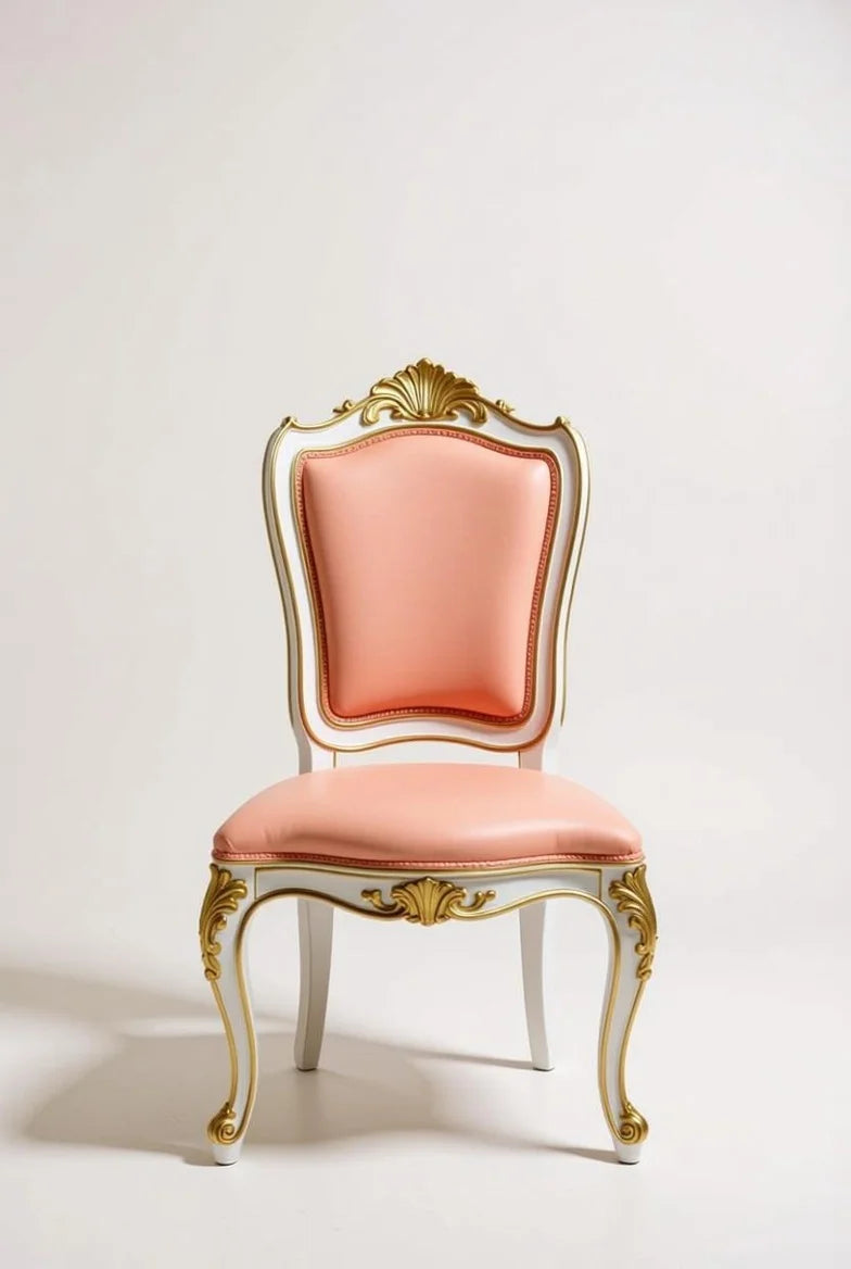 Peachy luxe French Rococo Style Dining Set