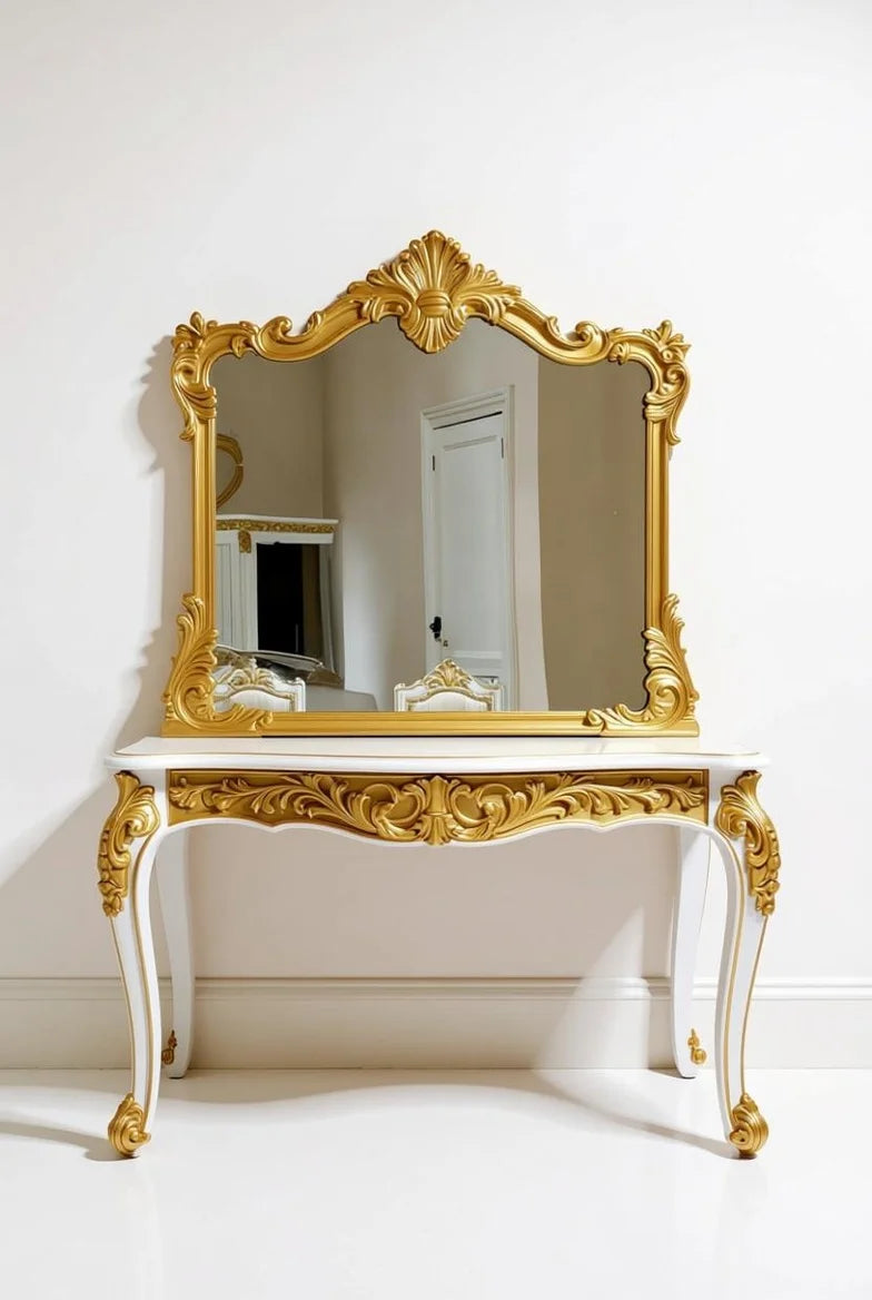 Peachy luxe French Rococo Style Dining Set