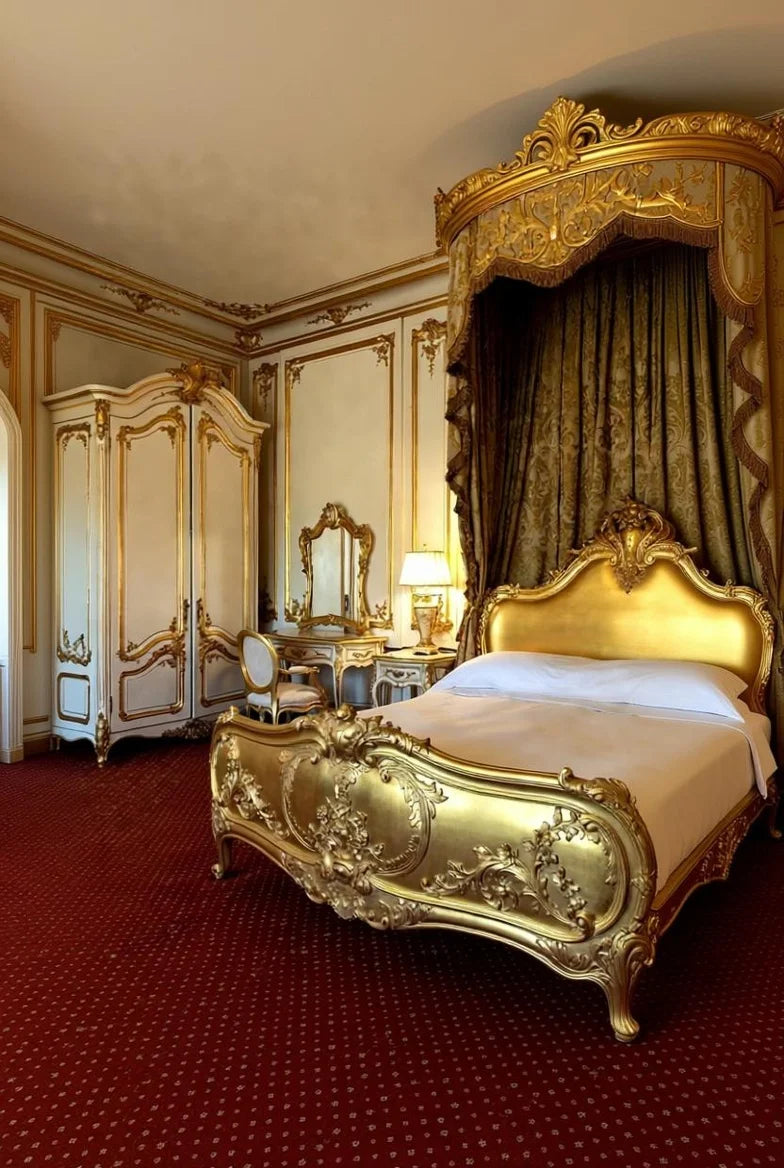 Royal Golden French Neo Style Bed Set