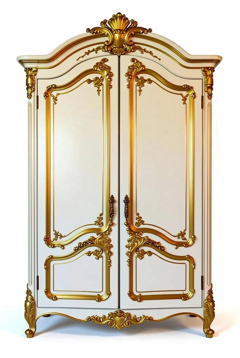 Royal Golden French Neo Style Bed Set