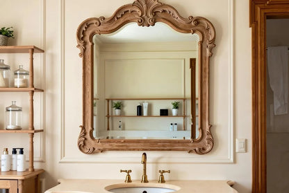 Vintage Basic Solid Wood Bathroom Vanity Set